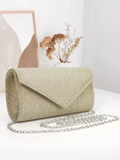 Sac à bandoulière avec chaîne Sac à main de soirée brillant pour femme 2026