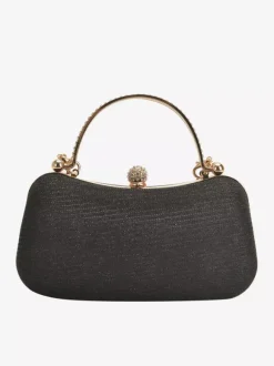 Sac à bandoulière avec serrure en strass sac à main de fête exquis avec chaîne pour femmes 2026