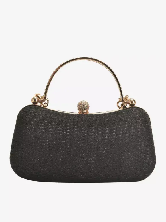 Sac à bandoulière avec serrure en strass sac à main de fête exquis avec chaîne pour femmes 2026