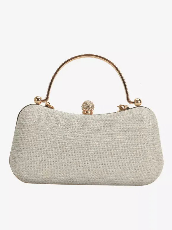 Sac à bandoulière avec serrure en strass sac à main de fête exquis avec chaîne pour femmes 2026