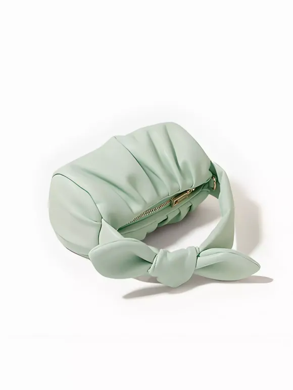 Sac à bandoulière en forme de nuage avec chaîne et n艙ud en similicuir pour femme 2026
