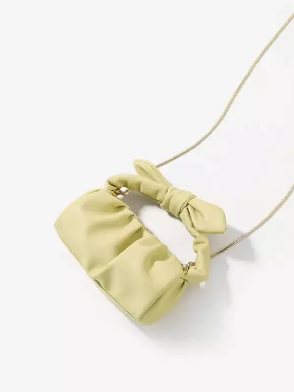 Sac à bandoulière en forme de nuage avec chaîne et n艙ud en similicuir pour femme 2026