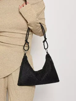 Sac à bandoulière en strass Sac à main brillant pour femme 2026