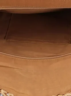Sac à bandoulière rond creux en corde de papier tissé pour femme 2026
