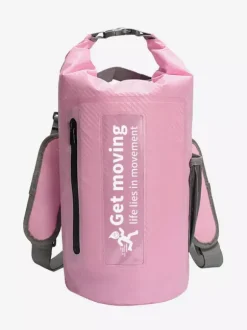 Sac à dos étanche multicolore à fermeture enroulable avec poche avant zippée