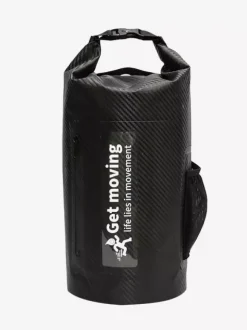 Sac à dos étanche multicolore à fermeture enroulable avec poche avant zippée