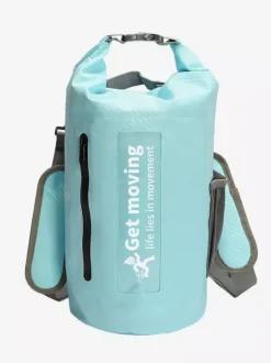 Sac à dos étanche multicolore à fermeture enroulable avec poche avant zippée