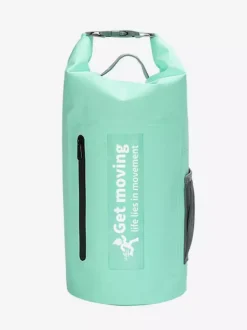 Sac à dos étanche multicolore à fermeture enroulable avec poche avant zippée