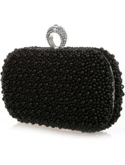 Sac à main de mariage rose clair sac à main perles paillettes en alliage