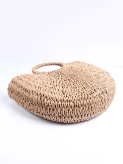 Sac à main de plage décontracté en corde de papier tissée pour femme 2026