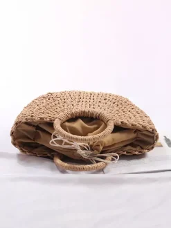 Sac à main de plage décontracté en corde de papier tissée pour femme 2026