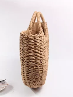 Sac à main de plage décontracté en corde de papier tissée pour femme 2026