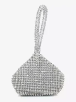 Sac à main mariage argent brillante