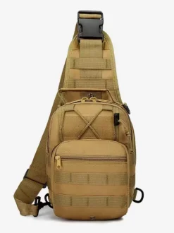 Sac pour hommes Nylon Nylon Camouflage Messenger Sac