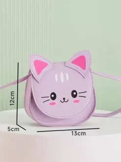 Sac Sweet Lolita en cuir PU rouge sac bandoulière en cuir PU chat accessoires Lolita