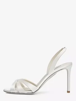 Sandales à talons hauts en satin à bout ouvert et à talons aiguilles pour mariage