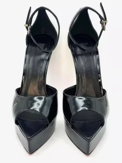 Sandales à talons hauts pour femmes plateforme bout ouvert bride cheville chaussures habillées