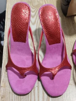 Sandales à talons hauts pour femmes mules à brides et talons aiguilles