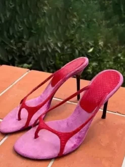 Sandales à talons hauts pour femmes mules à brides et talons aiguilles