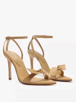 Sandales à talons pour femmes Sandales à bout pointu Talon aiguille Cuir PU
