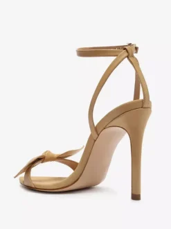 Sandales à talons pour femmes Sandales à bout pointu Talon aiguille Cuir PU