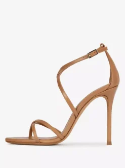 Sandales À Talons Sexy Chaussures Femmes Brides Talons Aiguilles Cuir PU