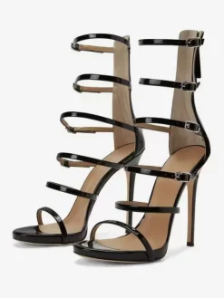 Sandales de fête pour femmes chaussures habillées à talons hauts à lanières