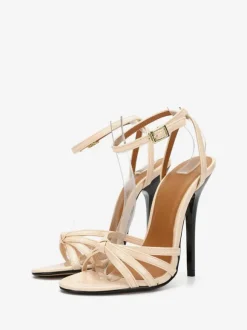 Sandales femme talon haut boucle réglable