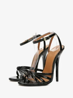 Sandales femme talon haut boucle réglable