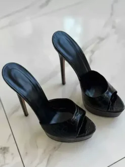 Sandales rouges sexy à plateforme et bout ouvert talons hauts