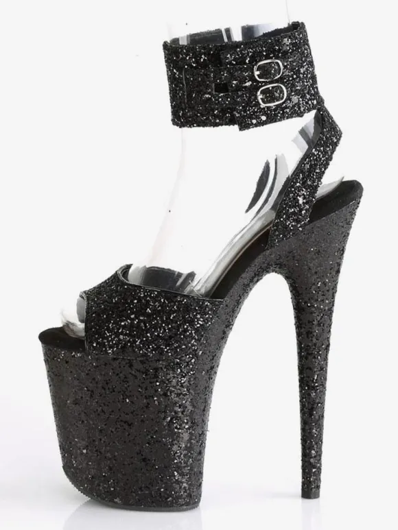 Sandales Sexy à Talons Hauts Noisette Synthétique Cuir Peep Toe Stiletto Chaussures Sexy