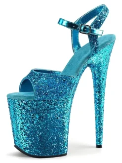 Sandales Sexy Pour Femme Noisette En Cuir Synthétique Peep Toe Stiletto Chaussures Sexy