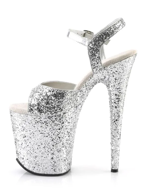 Sandales Sexy Pour Femme Noisette En Cuir Synthétique Peep Toe Stiletto Chaussures Sexy