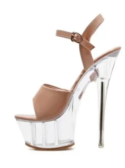 Sandales sexy talon haut plateforme chaussures pole danse