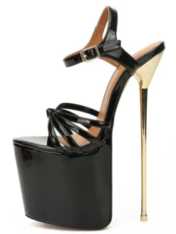 Sandales sexy talon haut plateforme chaussures pole danse