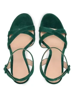 Sandales de Soirée à Talons Hauts avec Bout Ouvert Femme Unicolore