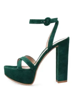 Sandales de Soirée à Talons Hauts avec Bout Ouvert Femme Unicolore
