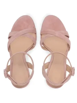 Sandales de Soirée à Talons Hauts avec Bout Ouvert Femme Unicolore