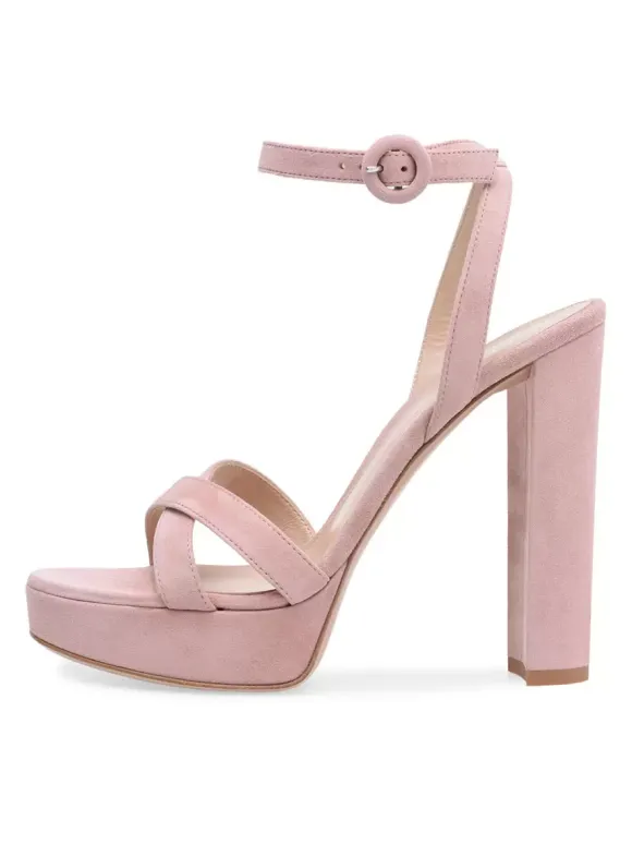 Sandales de Soirée à Talons Hauts avec Bout Ouvert Femme Unicolore