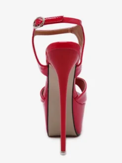 Sandales femme talon haut plateforme boucle réglable