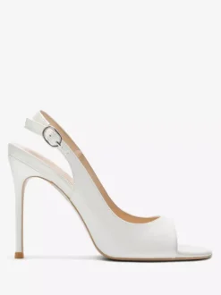 Sandales noires à talons hauts bout ouvert et talon aiguille chaussures habillées