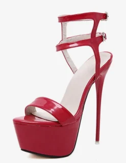 Sandales sexy femme talon haut plateforme