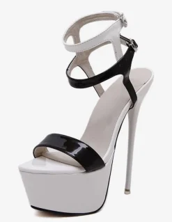 Sandales sexy femme talon haut plateforme