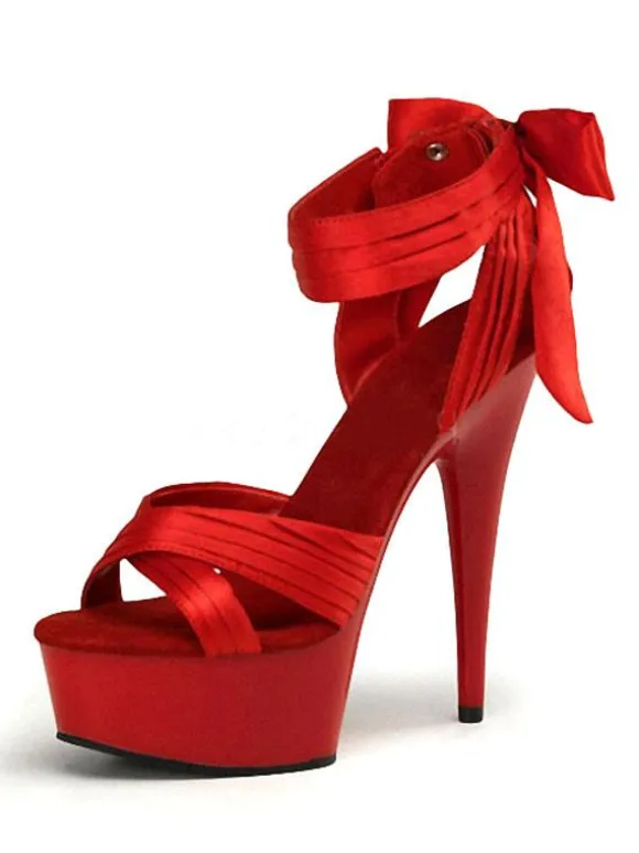 Sandales sexy talon haut plateforme chaussures pole danse