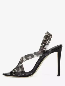 Sandales à talons hauts bout ouvert chaussures de soirée à talons aiguilles