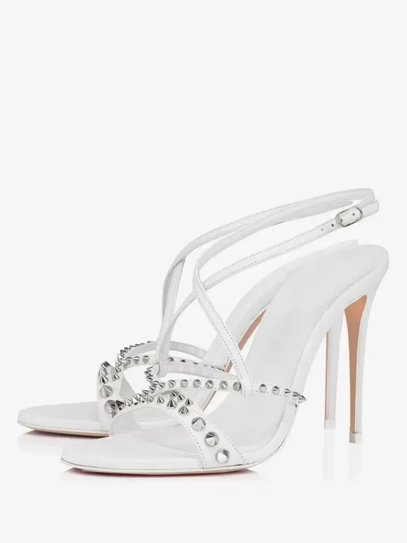 Sandales à talons hauts et à bout ouvert pour femmes