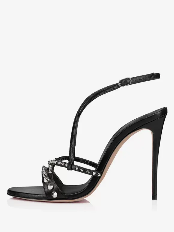 Sandales à talons hauts et à bout ouvert pour femmes