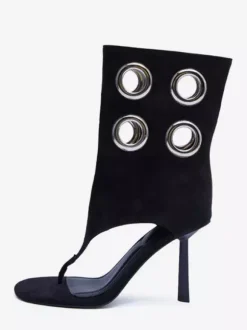 Sandales tongs pour femmes bottines à talons hauts et boucle