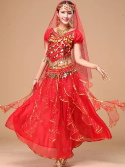 Séduisant Costumede danse orientale en chiffon Déguisements Halloween