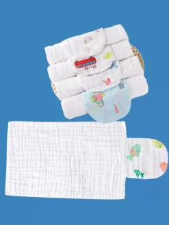 Serviette Absorbante De Sueur En Coton Enfant Bébé À 4 Couches